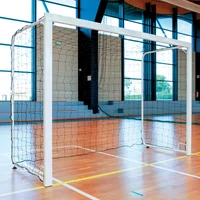 Par de porterías de balonmano escolares móviles para exterior Sporti