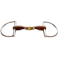 Mors Verdun for Horse with Double Joint Covered in Leather Jump'In US