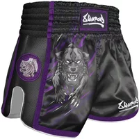 Short Muay Thai mit pantherartigem Motiv für Kinder 8 Weapons