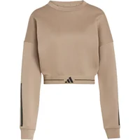 Sweatshirt crop femme adidas Hyperglam 3-Stripes