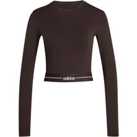 Women's long-sleeved crop T-shirt adidas Hyperglam