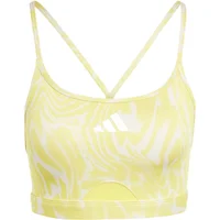 adidas Aeroreact Training Light Support 3-Stripes Bra Women L A-B Beige
