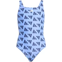 Maillot de bain 1 pièce dos en V avec logo graphique fille adidas