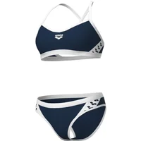 Solid cross-back two-piece swimsuit for women Arena Icons