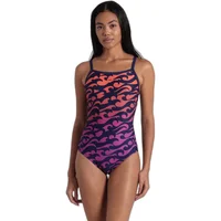Dames zwempak uit 1 stuk Arena Surfs Up Lightdrop Back
