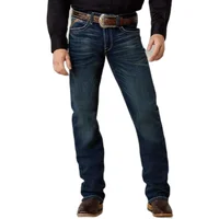 Men's M4 Relaxed Adkins Boot Cut Jeans in Turnout Cotton, Size 33 34, by Ariat