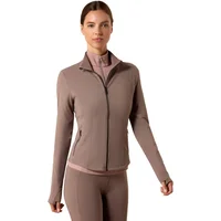 Women's SolVeil Full Zip Sweatshirt Long Sleeve in Iron, Size 2X-Small, by Ariat