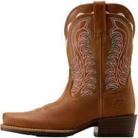 Women's Salina Narrow Cutter Toe Cowgirl Boots in Treasured Tan Full-Grain Leather, Size: 9 B / Medium by Ariat