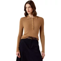 Women's Winsthorpe Sweater in Tiger's Eye Cotton/Nylon, Size: Small by Ariat