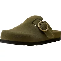Women's Country Mule Shoes in Olive Suede Full-Grain Leather, Size: 10 B / Medium by Ariat