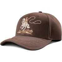 Women's Cowboy Embroidery Cap in Brown Cotton by Ariat