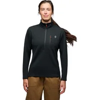 Damen Polarfleece 1/2 Zip Black Diamond Diverge