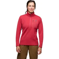 Damen Polarfleece 1/2 Zip Black Diamond Diverge
