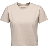 Women's crop T-shirt Black Diamond stripe
