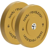 Disque de musculation olympiques Body Revolution 15kg (x2)