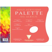 Afbladerbare olie palletblok van 40 vellen Clairefontaine