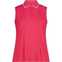 Polo sin mangas de piqué elástico mujer CMP