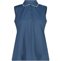 Polo senza maniche in piqué elasticizzato donna CMP