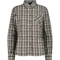 Women's long-sleeved checked shirt CMP