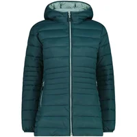 Women's long zip-up hooded Sorona Aura puffer jacket CMP