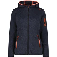 Felpa con cappuccio spesso in maglia mélange donna CMP Knit-Tech