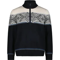 Zipped-neck sweater CMP Wooltech