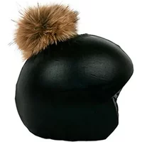 Fahrradhelm überzug Coolcasc Exclusive Black Brown Pon-Pon