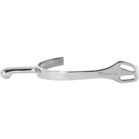 Stainless Steel Riding Spurs with Round Rowel Equestro SR00600