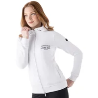 Women's full-zip hooded riding sweatshirt Equiline Debra Lettering