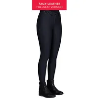 Women's Full Grip Faux Leather Riding Trousers Euro-Star Queen FD