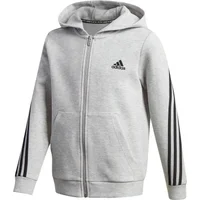 Kinder-Kapuzenpullover adidas 3-Stripes Doubleknit Full-Zip