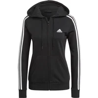 Sudadera con capucha y cremallera para mujer adidas Essentials French Terry 3-Bandes