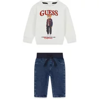 Set T-shirt + gebreide denimjas baby jongen Guess