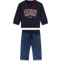 Set T-shirt + gebreide denimjas baby jongen Guess
