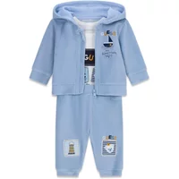 Jas met capuchon en rits baby jongen Guess