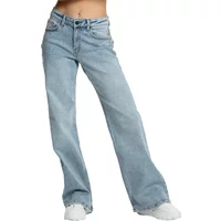Frauen Wide Leg Jeans Gym Glamour