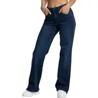 Frauen Wide Leg Jeans Gym Glamour