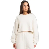 Sweatshirt Crop Damen Gym Glamour