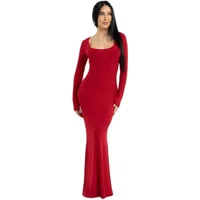 Vestido de manga larga Gym Glamour Flexi Maxi