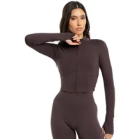 Dames Zipper Sweatshirt Gym Glamour Corset