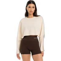 Women's long-sleeved crop T-shirt Gym Glamour