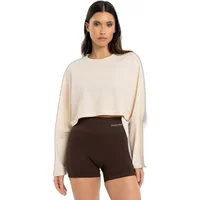 Women's long-sleeved crop T-shirt Gym Glamour
