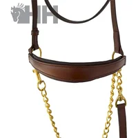 Leather Riding Bridle with Chain Hispano Hipica Eco