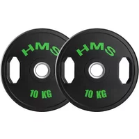 Gummierte Hantelplatte HMS TOG10 Olimpijski