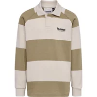Polo de manga comprida para criança Hummel Striped Loose