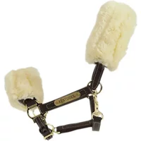 Sheepskin and leather halter for horses Kentucky