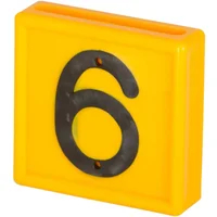Numbered marking collar to slide onto the bracelet Kerbl N°6 (x10)