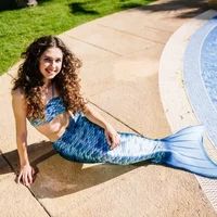 Zeemeermin kostuum met monovins Aquaris Kuaki Mermaids