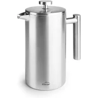 RVS cafetière met perssysteem Lacor