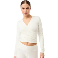 Langarmshirt mit Wickelausschnitt für Damen Mandala